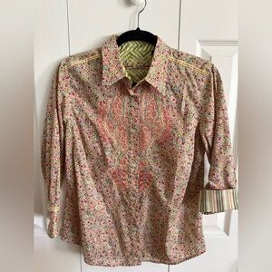 Robert Graham Multicolor Floral Shirt